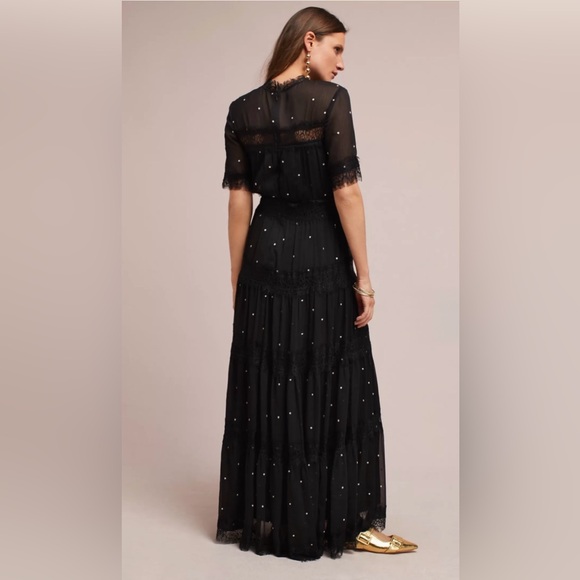 Anthropologie Ranna Grill Brett Embellished Maxi Dress Size 6 - Picture 2 of 6